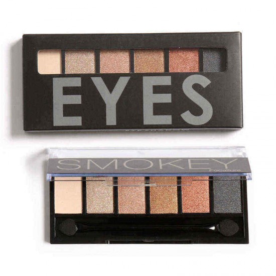FOCALLURE 6 Colors Nude Eye Shadow Shimmer Matte Earth Color Eyeshadow Palette Cosmetic Makeup Set FOCALLURE 6 Colors Nude Eye Shadow Shimmer Matte Earth Color Eyeshadow Palette Cosmetic Makeup Set