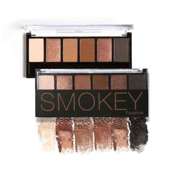 FOCALLURE 6 Colors Nude Eye Shadow Shimmer Matte Earth Color Eyeshadow Palette Cosmetic Makeup Set FOCALLURE 6 Colors Nude Eye Shadow Shimmer Matte Earth Color Eyeshadow Palette Cosmetic Makeup Set