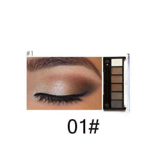 FOCALLURE 6 Colors Nude Eye Shadow Shimmer Matte Earth Color Eyeshadow Palette Cosmetic Makeup Set FOCALLURE 6 Colors Nude Eye Shadow Shimmer Matte Earth Color Eyeshadow Palette Cosmetic Makeup Set