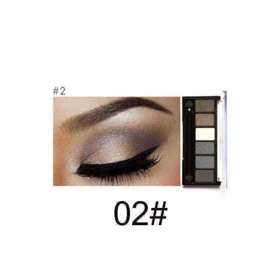 FOCALLURE 6 Colors Nude Eye Shadow Shimmer Matte Earth Color Eyeshadow Palette Cosmetic Makeup Set FOCALLURE 6 Colors Nude Eye Shadow Shimmer Matte Earth Color Eyeshadow Palette Cosmetic Makeup Set