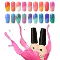 FOCALLURE Temperature Color Change UV Gel Polish Nail Art Varnish Manicure 7ml 30 Bright Colors