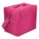 Fabric Portable Makeup Case Box With Shoulder Straps