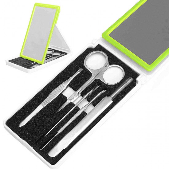 Face Care Blackhead Pimple Blemish Comedone Extractor Remover Tool Acne Removal Set With Mirror Face Care Blackhead Pimple Blemish Comedone Extractor Remover Tool Acne Removal Set With Mirror