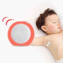 Fanmi 24-Hour Intelligent Baby Fever Monitor with Wireless Alerts Wearable Smart Thermometer Patch Digital Accurate Reading for Infant Toddlers