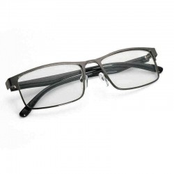 Fashion Black Nearsighted Glasses Metal Full Frame Myopia Glasses