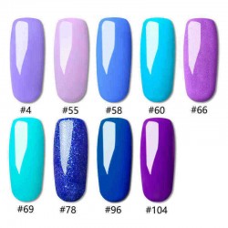 Fashion Purple Nail Gel Polish Long-Lasting Nail Gel Varnish Base Top UV Gel Colorful DIY Nail Art