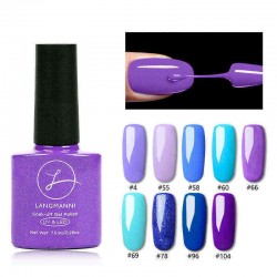 Fashion Purple Nail Gel Polish Long-Lasting Nail Gel Varnish Base Top UV Gel Colorful DIY Nail Art