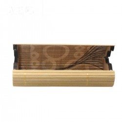 Fashion Round Men Women Handmade Bamboo Wooden Sunglasses Box Frame Hard Shell Glasses Case