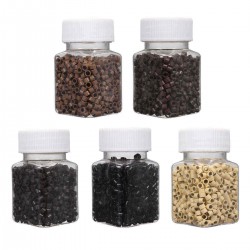 Feather Hair Extension Silicone Micro Rings Links Crimp Beads Tools