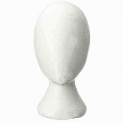 Female Styrofoam Foam Head Model Mannequin Hair Wig Stand Display Reading Glass Holder