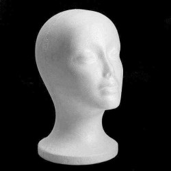 Female Styrofoam Foam Mannequin Head Model Wig Hair Glasses Hat Stand Display