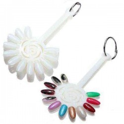Flower Shape Nail Color Swatches DIY 120 Tips Nail Display