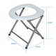 Folding Commode Portable Toilet Seat Porta Potty and Commode Chair - Comfort Chair Perfect for Camping, Hiking, Trips, Construction Sites