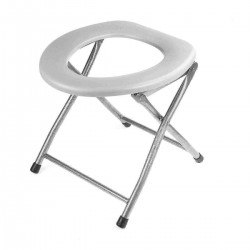 Folding Commode Portable Toilet Seat Porta Potty and Commode Chair - Comfort Chair Perfect for Camping, Hiking, Trips, Construction Sites