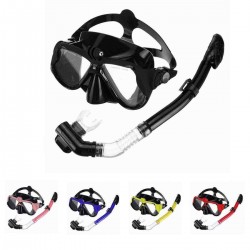 Full Face Diving Mask Snorkel Scuba Swimming Dry Snorkeling Set Free Breath
