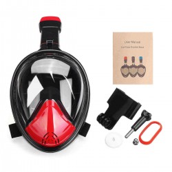 Full Face Snorkel Mask Scuba Diving Breathing Water Sports Security Buckle Set
