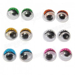 Funny Wiggly Wobbly Rolling Eyes 3D Nail Art Decoration Wheel