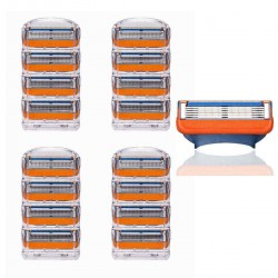 GFLV® 16pcs 5 Layers Blades Shaving Razor Shaver Heads Replacement for Gillette