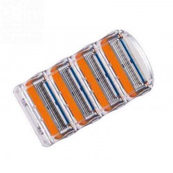 GFLV® 4pcs 5 Layers Blades Shaving Razor Shaver Heads Replacement for Gillette