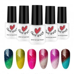 Gelfavor Temperature Change UV Gel Polish LED Shiny Soak Off Lacquer Varnish Nail Art 7ml Manicure