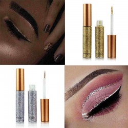 Glitter Eyeliner Liquid Makeup Eyes Liner Waterproof Gold Green Shinning Diamond Pigmented Halloween