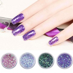 Glitter Nail Decoration Powder Manicure Salon Shinning Tips UV Gel DIY Design