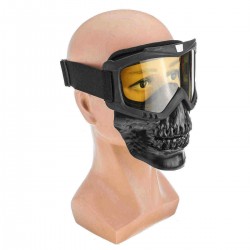 Goggles Glasses Face Mask Motorcycle Riding Sport Dirt Bike Protector Skull  hanzhetrade