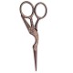 Gold Bronze Stork Embroidery Scissors Eyebrow Ear Hair Trimmer Gold Bronze Stork Embroidery Scissors Eyebrow Ear Hair Trimmer