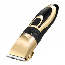 Gold Rechargeable Electric Hair Clipper Trimmer Beard Shaver Men Haircut Ceramic Blade 110-240V