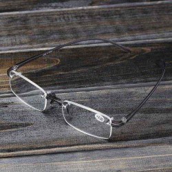 Grey Rimless Light Presbyopic Reading Glasses Fatigue Relieve Strength 1.0 1.5 2.0 2.5 3.0