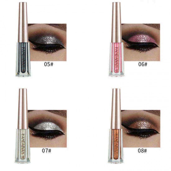 HANDAIYAN 12 Colors Diamond Glitter Liquid Eye Shadow
