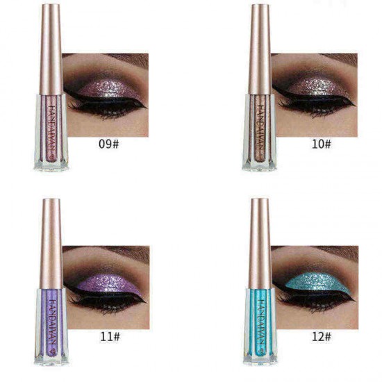HANDAIYAN 12 Colors Diamond Glitter Liquid Eye Shadow