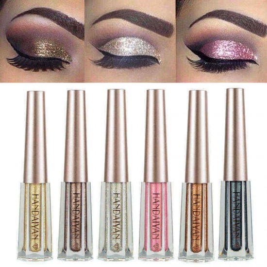 HANDAIYAN 12 Colors Diamond Glitter Liquid Eye Shadow