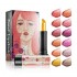 HUAMIANLI Velvet Dusty Rose Glitter Ryukin Pearly-luster Lipstick Deep Red Lip Sticks