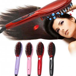 Hair Brush Straightening Brush Hair Straightener Anion Electric Heating Ceramic Comb