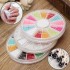 Half Round Pearl Beads White Blue Rosy Nail Art Decoration DecorRhinestones Wheel