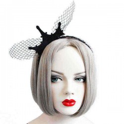 Halloween Party Queen Crown Headbrands Toys Vintage Baroque Girl Lace Hair Ornaments