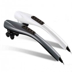 Handheld Electric Massager Body Kneading Vibrating Massager Therapy Machine W/ 6 Heads