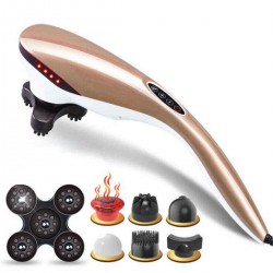 Handheld Electric Vibrating Neck Back Massager Relax Body Foot Dolphin Therapy
