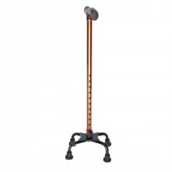 Height Adjustable Aluminium Quad Cane Walking Stick Four Legs Center Base Aid Leg Support