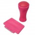 Hot Pink Paint Stamp Scraper Set Nail Art Stamping Decoration