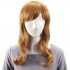 Human Hair Wig Long Straight Full Bang Virgin Remy Mono Top Capless
