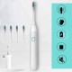 IP65 Waterproof Sonic Rechargeable Electric Toothbrush 4 Replacement Soft Oral Brush Heads IP65 Waterproof Sonic Rechargeable Electric Toothbrush 4 Replacement Soft Oral Brush Heads