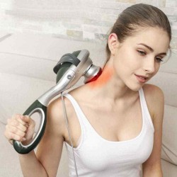Infrared Heated Electric Body Massager Stick Handheld Neck Back Waist Cervical Vibration Massager