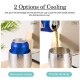Instant Cooling Cup [30s Cooling] 380ML 50W Portable Rapid Cooler Cup Mug Holder Machine Mini Fridge Freezer for Drink Yoghourt
