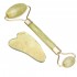 Jade Roller & Gua Sha Set Face Thin Massage Roller & Body Scraping Tool Premium 100% Jade