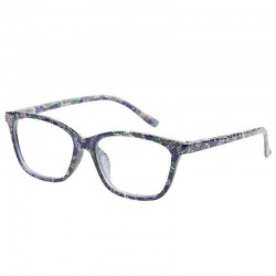 KCASA Camellia Color Cat Eye Pattern Fashion Reading Glasses Resin With Bag