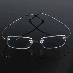 KCASA Custom Selectable Degree Lens Prescription Reading Glasses Flexible Titanium Frame HD Resin