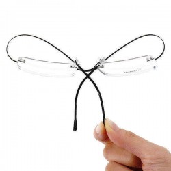 KCASA Custom Selectable Degree Lens Prescription Reading Glasses Flexible Titanium Frame HD Resin
