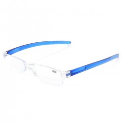 KCASA Light Weight Blue Rimless Resin Magnifying Best Reading Glasses Fatigue Relieve